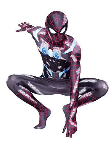 CXYGZLJ PS4 Spiderman Spider-Man SuperHeroh Traje, Niño Adulto Spiderman Jumpsuit Traje, Deluxe Digital, Grande,Adult M 160