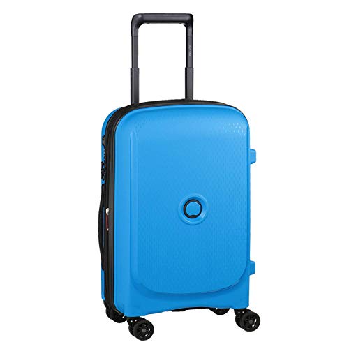 DELSEY Paris Belmont Plus Maleta, 55 cm, 32.1 litros, Azul Metalico