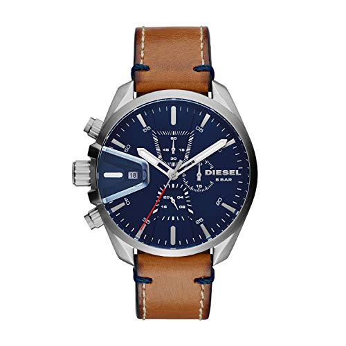 Diesel Reloj Cronógrafo para Hombre de Cuarzo con Correa en Cuero DZ4470