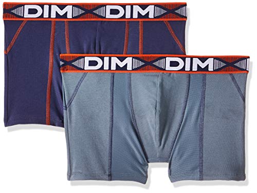 Dim 3D Flex Air Boxer X2, para Hombre, Multicolor (Gris Souris/Bleu Sombre Beige 86t), Small (Talla del fabricante:2), pack de 2