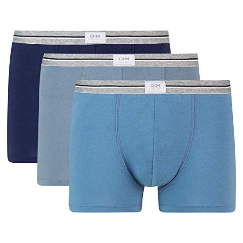 Dim Ultra Resist Boxer Lot De 3 Calzoncillos, Bleu Jeans/Gris Souris/Bleu Denim, XX-Large para Hombre