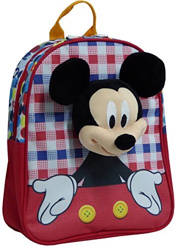 Disney Mochila con Dispositivo Electrónico, Habla Y Graba Tu Voz Mochila con Dispositivo Electrónico, Habla Y Graba Tu Voz, Unisex niños, Rojo, 24x30x9