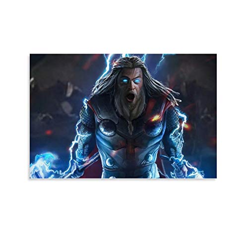 DRAGON VINES Thor Super Hero - Pintura para pared, diseño de aventura legendaria, 20 x 30 cm
