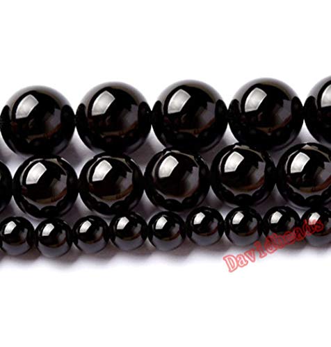 Envío gratis 6 8 10 mm natural negro agat cuentas sueltas collar pulsera/collar/fabricación de joyas al por mayor, 4 mm 95 unids 1 lote