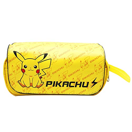 Estuche de lápices Pokemon, NALCY Pikachu Estuches Escolares, Estuche de lápices con impresión 3D, Funda Organizador Portalapices de Gran Capacidad Portátil para Adolescentes Estudiantes