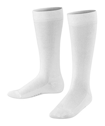 Falke Family Baumwolle Strümpfe Einfarbig 1 Paar Calcetines, Blanco (White 2000), 2-3 años (Talla del fabricante: 23-26) Unisex Niños