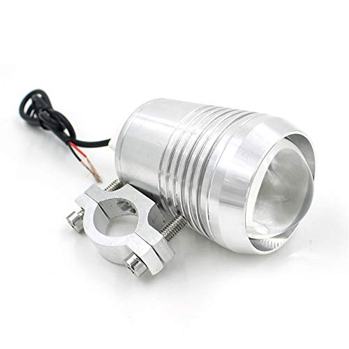 Faros delanteros LED para motocicleta, para coche eléctrico, modificados, con cañón láser U2, 12 V-80 V, universal, internos y externos