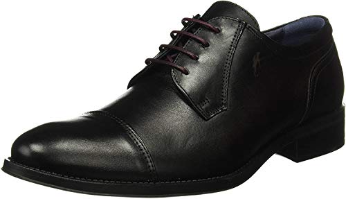 Fluchos Heracles, Zapatos de Cordones Derby para Hombre, Negro (Negro 000), 43 EU