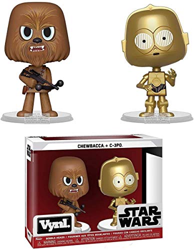 Funko 31618 VYNL - Paquete de 2 Unidades, 4 Pulgadas, Star Wars: Chewbacca y C-3PO, Multi