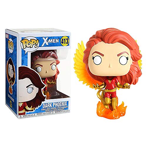 Funko Pop! X-Men Dark Phoenix with Flames Exclusivo #413 - Sticker Plateado Exclusivo