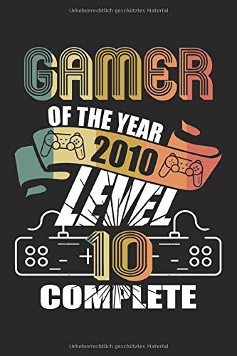 Gamer of the year 2010: 10. Geburtstag: Ein Notizbuch oder Album mit Platz auf 120 punktierten Seiten für Erinnerungen, Erlebnissen, Wünschen, ... Sprüchen, Gedichten, Fotos, Zeichnungen