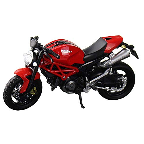 Ganquer 1:18 Niños de Metal Moto Colección Regalo Moto Todoterreno Juguete Modelismo - Rojo, Free Size