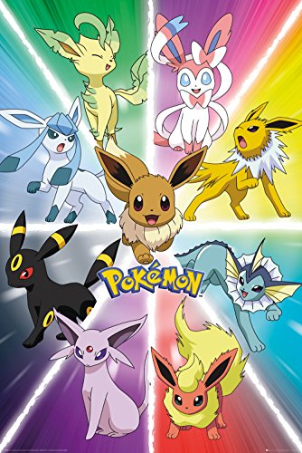 GB Eye Eevee Evolution Pokemon - Póster maxi