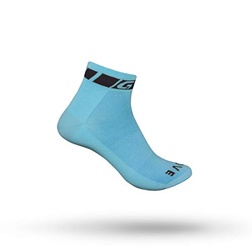 GripGrab Classic Low Cut Short Summer Cycling Socks Single & Multi 3Pack Bicycle Road Mountain-Bike Indoor Spinning Calcetines, Unisex Adulto, Azul-1 par, L (EU 44-47 // UK 10-13.5)