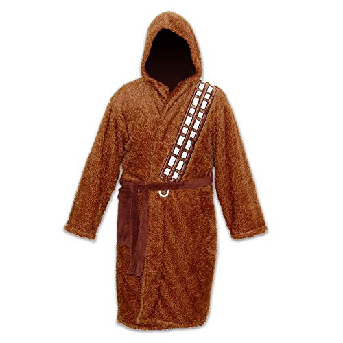 Groovy- Chewbacca-Bathrobe Albornoz, Color marrón/Beige, Talla única (E1024201)