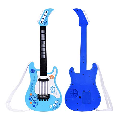 Guitarra de bricolaje para adultos para principiantes infantiles Juguete de la guitarra eléctrica del instrumento con poca guitarra rítmica Luces y SoundsFun Educación Musical Infantil