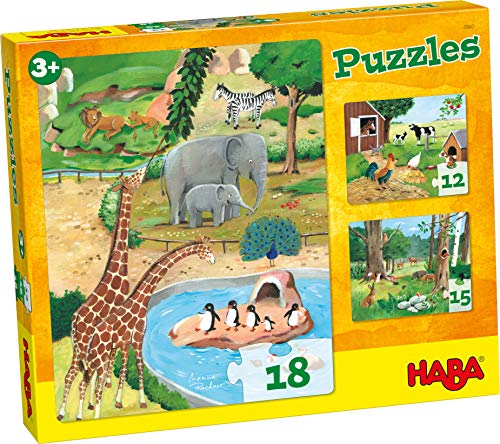 HABA-4960 Puzzles Animales Puzle Infantil, Multicolor (4960)