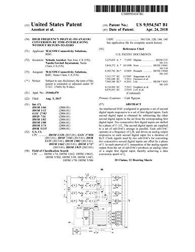 High frequency digital-to-analog conversion by time-interleaving without return-to-zero: United States Patent 9954547 (English Edition)