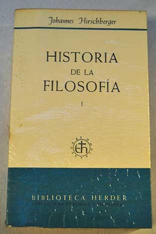 Historia de la fiosofía. Tomo I: Antiguedad, Edad Media, Renacimiento. Tomo II: Edad Moderna, Edad Contemporánea. (Esta obra la constituyen 2 tomos de 14 x 21 cms. con un total de 1.219 páginas)