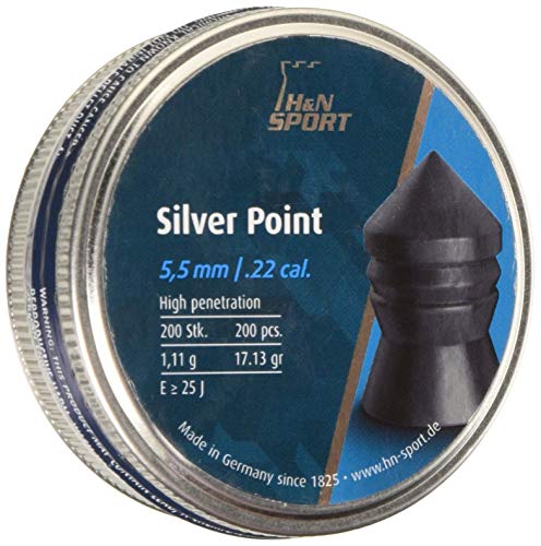 H&N Sports Silver Point - Balines H&N Silver Point Unisex, Talla 5.5 mm