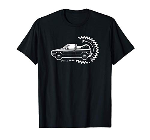 Hombre Golf1 Cabrio Coche Oldtimer Youngtimer Retro Golf 1 Camiseta