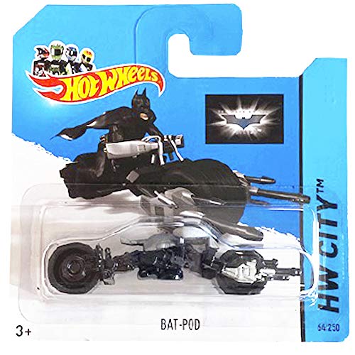 Hot Wheels Bat-Pod The Dark Knight HW City 2014 (64/250) Short Card