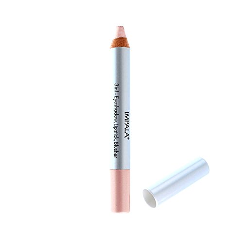 Impala Lápiz Jumbo 3 en 1 Color Rosa Perla 04 Sombra de ojos, Lápiz Labial o Colorette