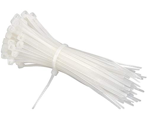 intervisio Bridas de Plastico para Cables 300mm x 3,6mm, Blanco, 100 Piezas