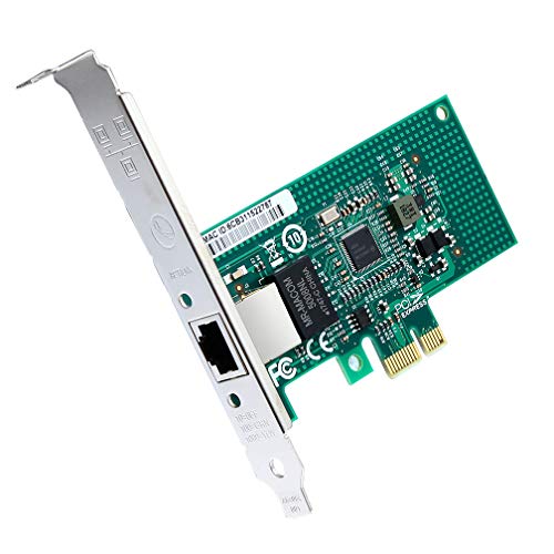 Ipolex Tarjeta de Red Gigabit PCIE Intel I210-T1, 1Gb Tarjeta Adaptadora Ethernet PCI Express Perfil Bajo Single RJ45 Puerto, 1Gb Tarjeta Red Nic para Windows Server, Linux, VMware ESX