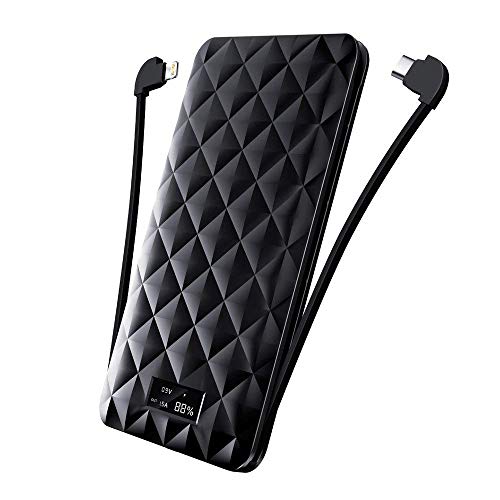 iWALK Portátil 10000mah Batería Externa Ligera Carga Rapida Power Bank Apoyo PD & QC, Delgada Cargador con Pantalla LED Digital Compatible para iPhone X, Switch,Samsung Galaxy S9 y Mucho más