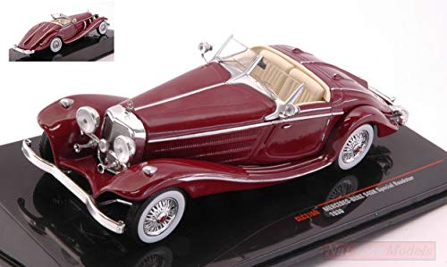 Ixo Model CLC316N Mercedes 540K Special Roadster 1936 Red 1:43 Die Cast Model Compatible con