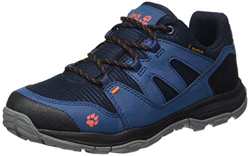 Jack Wolfskin MTN Attack 3 Texapore Low K, Zapatillas de Exterior, Azul Oscuro y Naranja, 31 EU