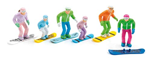 Jaegerndorfer jaegerndorferjc54300 Standing Figuras con Cabeza de Snowboard (Juego de 6)