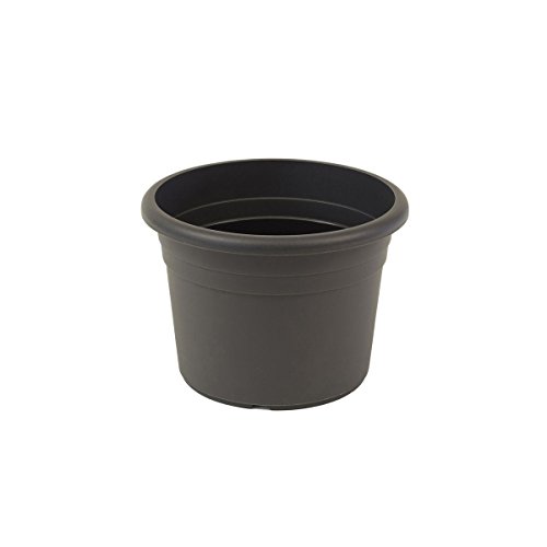 Jardinera greemotion Fiona, maceta de plástico resistente a los rayos UV, maceta con orificios inferiores, volumen aproximadamente 1,5 l, aproximadamente Ø 18 x H 12.7 cm