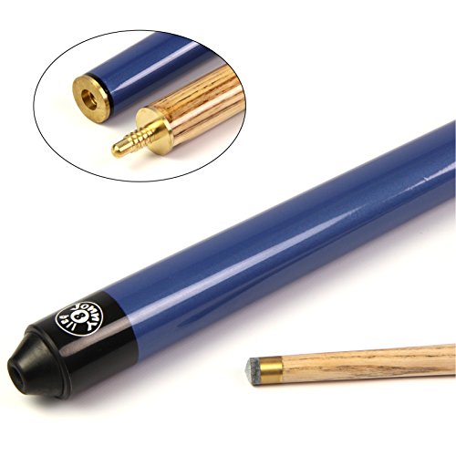 Jonny 8 Ball 42 Inch Blue Jet Junior 2pc Ash Pool Snooker Cue 9mm Elk Master Tip Taco de Billar (2 Unidades, 42 Pulgadas, Punta Maestra de 9 mm), Unisex