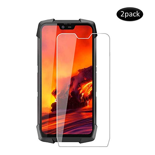 KONEE Protector de Pantalla para Blackview BV9700 Pro, 【2 Piezas】 Ultra HD [ Dureza 9H, Alta Definición, Anti-Burbuja, Anti-Scratch ], Cristal Vidrio Templado para Blackview BV9700 Pro