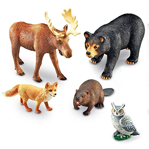 Learning Resources- Animales Jumbo del Bosque, Color (LER0787)