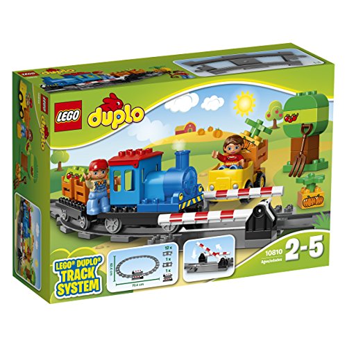LEGO Duplo Town - Tren, Juguete de Construcción de Trenes para los más Pequeños, Incluye MiniFiguras del Maquinista y un Conductor (10810)