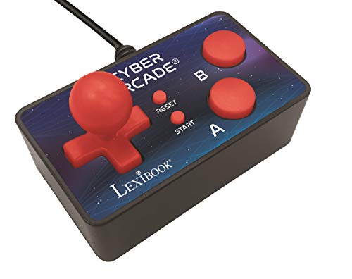 LEXIBOOK Consola Cyber Arcade TV, 200 Juegos, Controlador Plug N 'Play, Deporte, acción, Joystick (JG6500), Color