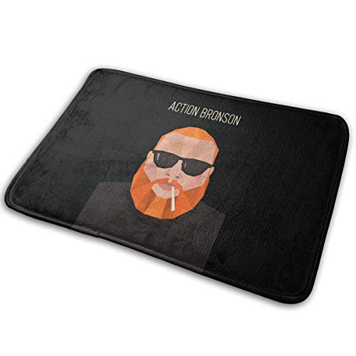 leyhjai Action Bronson Mat Alfombra de baño Antideslizante Felpudo Alfombra Interior Alfombra de Puerta Alfombrillas de Suelo 15.7X23.5in 15.7X23.5in CPT-882