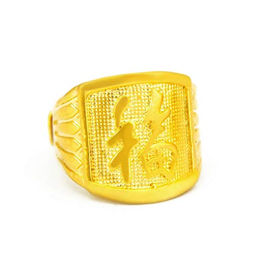 LFWZY YANRR Los Hombres Anillos Jefes Pelo / 24k de Oro Hombres