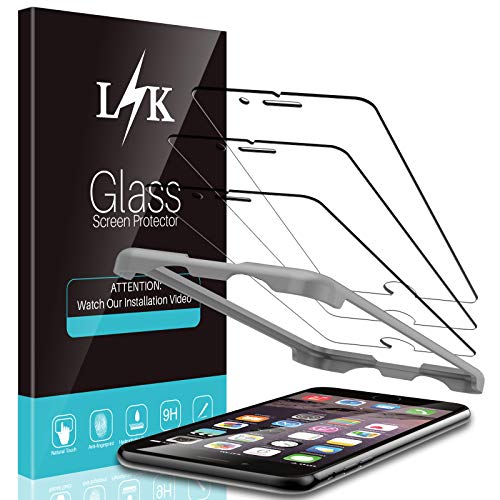 LϟK 3 Pack Protector de Pantalla para iPhone 6 y iPhone 6S - Cristal Vidrio Templado Premium Dureza 9H Funda Compatible Anti-Arañazos Sin Burbujas Kit Fácil de Instalar