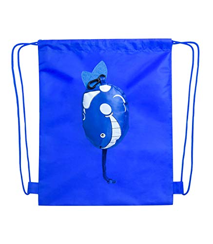 Lote de 20 Mochilas Granja Ballena Azul - Mochilas, Petates Infantiles Plegables para Niños. Recuerdos, Regalos y Detalles Comuniones, Bodas, Fiestas Cumpleaños