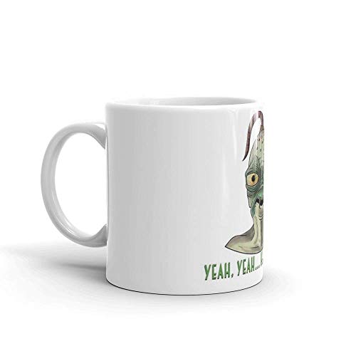 Lsjuee oddworld 's abe - Tazas de cerámica brillante de 11 onzas con asa de fácil agarre, le dan un aspecto clásico y se sienten. Tazas de 11 onzas hacen