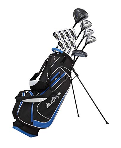 MacGregor DCT2000 - Bolsa de Golf con Soporte para Hombre, Color Negro y Azul
