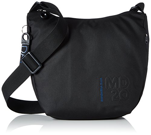 Mandarina Duck Md20 Minuteria/Dress Blue, Bolso bandolera para Mujer, Negro (Black), 10x21x28.5 cm (B x H x T)