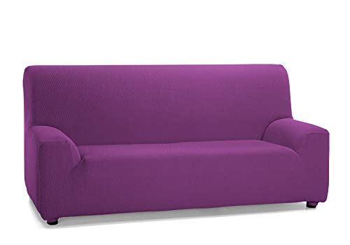 Martina Home Tunez Funda Elástica para Sofá, Tela, Morado (Cardenal), 4 Plazas (240-270 cm)