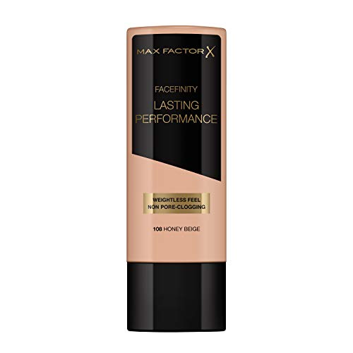 Max Factor Lasting Performance Base de Maquillaje Líquida Tono 108 Honey Beige - 35 ml