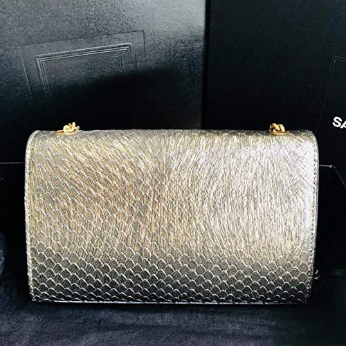 Mdsfe Bolso para Mujer Bolso Colgante de Lujo de Marca Famosa, Cuero Suave, Bolso de Hombro con Cadena para Mujer, principalmente Moda - Dorado