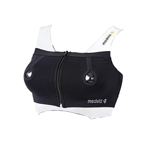 Medela Easy Expression Bustier Sujetador premamá, Negro, L para Mujer